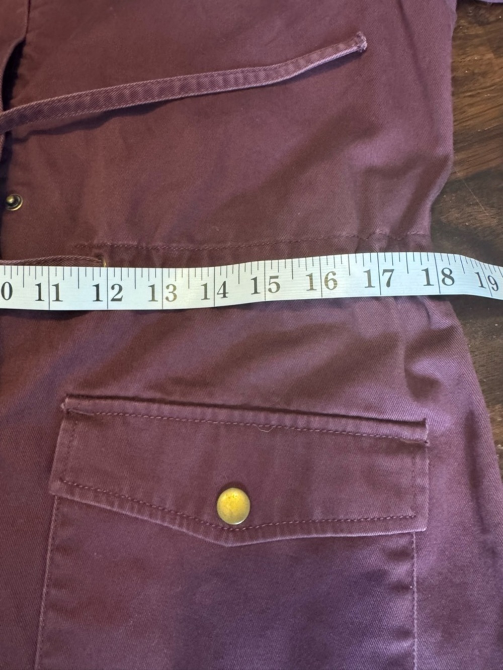 Loft Outlet Womens Plum Field Utility Jacket Cinch Tie Waist Cargo Pockets Sz S - Picture 9 of 9